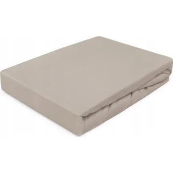 Prostěradlo Prostěradlo s gumou 180x200 jersey, kakaová barva