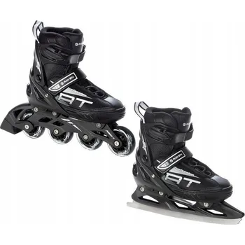 Raven Profession black dětské brusle 2v1 POUZE EU 35-39, pánský (hokejový) (VÝPRODEJ) + DÁREK