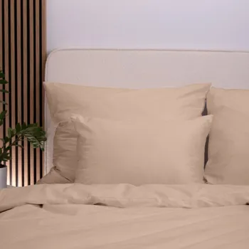 Povlečení bavlněný satén 140x200 cappucino