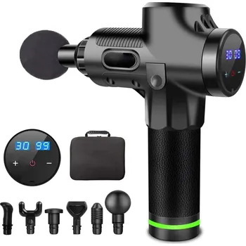 Masážní přístroj Verk Masážní pistole výkonná bezdrátová, LCD display, pouzdro Velikost: univerzální