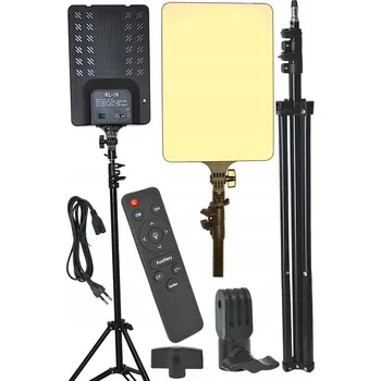 LED panel LED Studiová Lampa 30W 2700-5700K pro foto a video + stativ