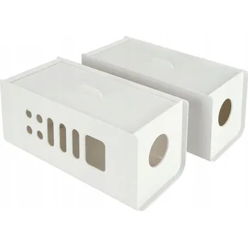 Úložný box Organizér na kabely, plastový box s otvory 30x13 cm, 2 ks