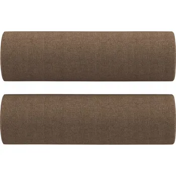 Polštář Polštáře Dekorativní válečky, odnímatelné povlaky na polštáře, hnědé, 15 x 50 cm