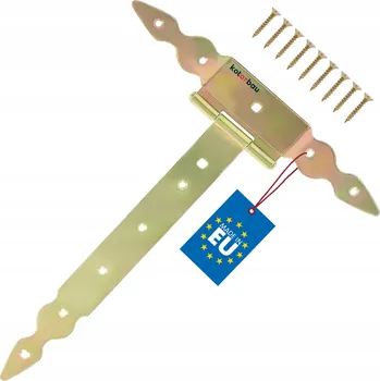 pant Závěs altánový dveřní T 300 mm POZINK křížový pro okenice, altány, branky