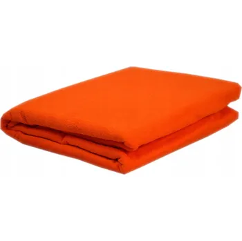 Prostěradlo Froté prostěradlo bez gumy, rozměr 120x200 cm, oranžová barva KOBI Produce