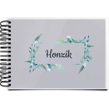 Plexi album s kroužkovou vazbou Zelené lístečky se jménem