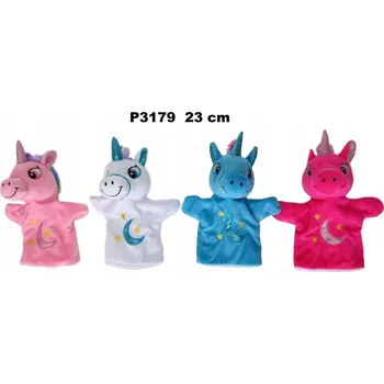 plyšák Loutka jednorožec 23 cm MIX /Sun-Day