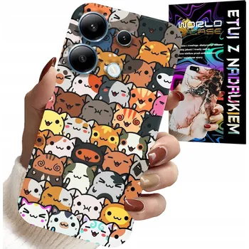 Pouzdro na mobilní telefon POUZDRO PRO XIAOMI NOTE 14S - ZADNÍ KRYT S ROZTOMILÝMI KOČKAMI, KOČKY, KRYT