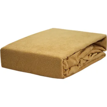 Prostěradlo Froté prostěradlo s gumou, rozměr 200x200 cm, béžové KOBI