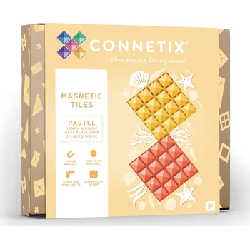 ostatní stavebnice CONNETIX Magnetická stavebnice - Základny Lemon & Peach (2 ks)