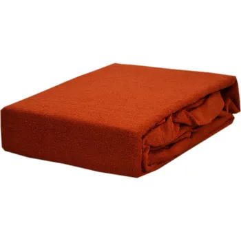Prostěradlo Froté prostěradlo s gumou 60x120, rezavá barva