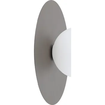 Nástěnné svítidlo Nástěnné svítidlo PIXI Tk-Lighting hnědé s bílou skleněnou koulí