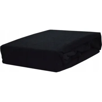 Prostěradlo Froté prostěradlo s gumou 120x200 cm, černé