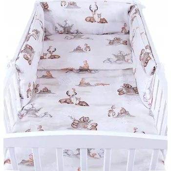 Souprava do postýlky 3 díly - Zvířátka u pařezu