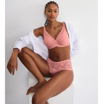 Podprsenka Měkká podprsenka s kosticemi TRIUMPH Amourette W01 /00BE růžová, velikost 85H