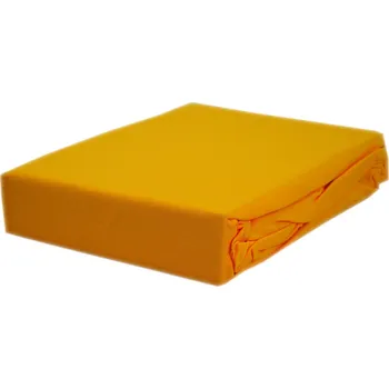 Prostěradlo Prostěradlo jersey s gumou, rozměr 90x200 cm, barva žloutková (žlutá). KOBI Česká firma
