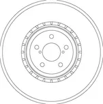 Brzdový kotouč TRW DF6923S