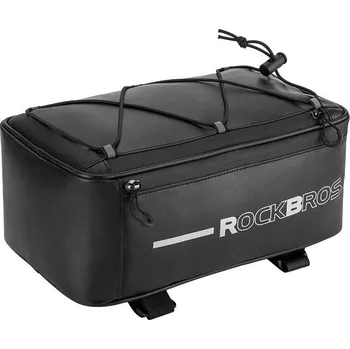 ROCKBROS Zadní cyklistická brašna vysoké kvality ČERNÁ