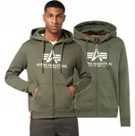 Mikina s kapucí Alpha Industries Basic 178325 142 Tmavě olivová M