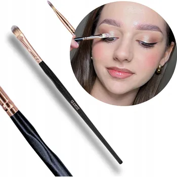 Kosmetický štětec Štětec na bázi pod oční stíny, jazýčkový štěteček na make-up GLAMTES, syntetický