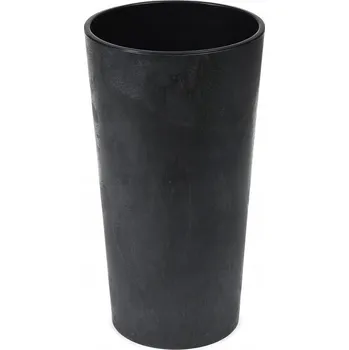 Květináč Květináč plast černý Lamela 19 cm x 19 x 36 cm