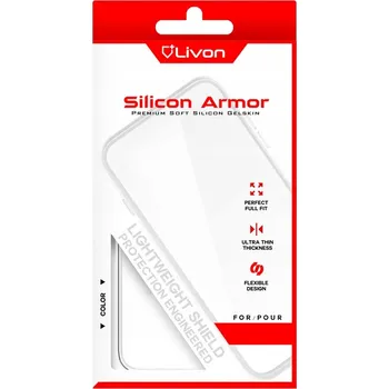Pouzdro na mobilní telefon Livon Samsung G988F Galaxy S20 Ultra 5G Silicon Armor - Clear
