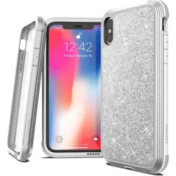 Pouzdro na mobilní telefon X-doria Apple iPhone XS Max Defence Lux - 3X4C05C8B - White Glitter