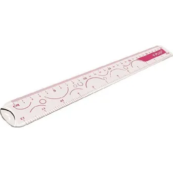 SHELL transparentní pravítko 30 cm bare