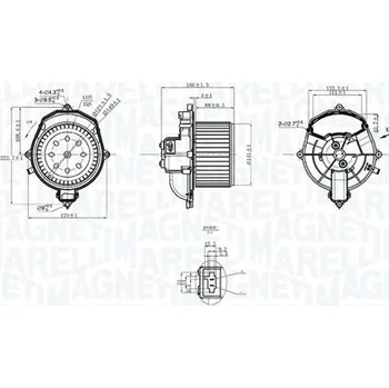 Klimatizace automobilu vnitřní ventilátor MAGNETI MARELLI 069412266010