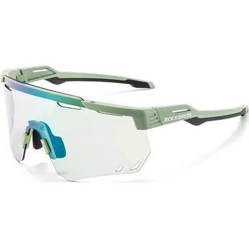 Sluneční brýle ROCKBROS Sportovní sluneční brýle fotochromatické a větruodolné ZELENÁ