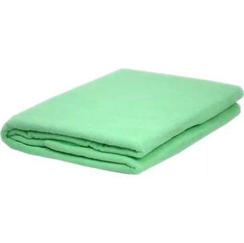 Prostěradlo Froté prostěradlo bez gumy, rozměr 200x220 cm, barva světle zelená KOBI
