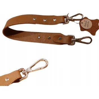 Kabelka KOŽENÝ PÁSEK KE KABELCE HNĚDÝ PRAVÁ KŮŽE NÁHRADNÍ UCHO