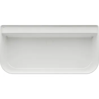 LAUFEN SONAR - vana, ke stěně (D - tvar), materiál solid surface Sentec, včetně click-clack odpadní a přepadové krytky, Bílá (H2203470000361) Provedení: s otvory pro vodovodní baterii