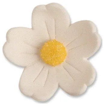 Přisada na vaření a pečení Günthart Cukrové květy velké bílé (60 ks) | Elegantní dekorace na dezerty