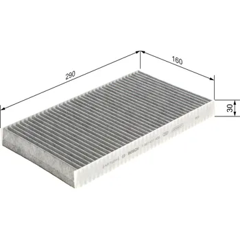 Kabinový filtr Filtr vzduchu v interiéru BOSCH 1 987 431 459