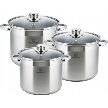 Hrnec Sada hrnců Kinghoff Siren nerezová ocel 6 ks.
