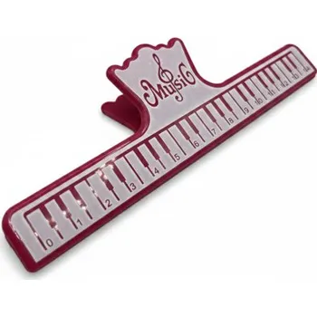 Klip na úchyt not na stojanu - růžová barva