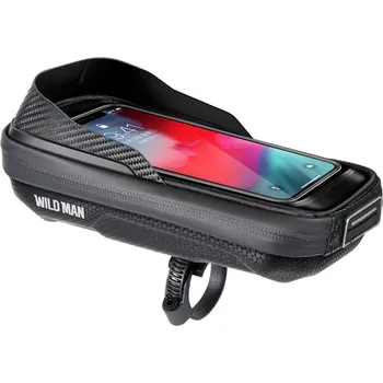 brašna na kolo WILDMAN Rámová taška na kolo s dotykovým displejem TPU ČERNÁ