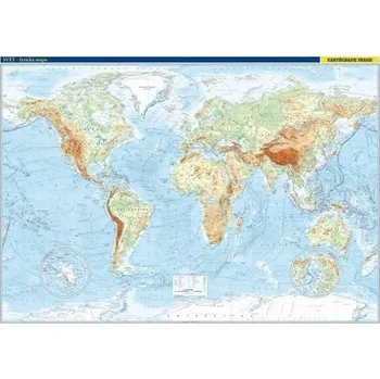 Svět – fyzická mapa 1 : 22 000 000