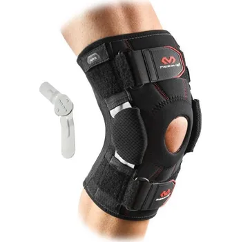 Chránič kolene McDavid 422 Knee Brace with Dual Disk Hinges ortéza na koleno POUZE L - černá (VÝPRODEJ) + DÁREK + Doprava ZDARMA