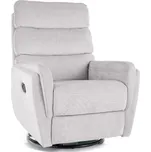 Otočné a houpací křeslo s funkcí relax pro seniory - Raven šedé