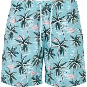 Pánské plavky Pánské koupací šortky Urban Classics Pattern&nbsp;Swim Shorts - tropical bird aop XL