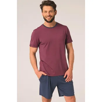 Pánské pyžamo PÁNSKÉ PYŽAMO MNS 319 A26 ČERVENO-ZELENÁ L