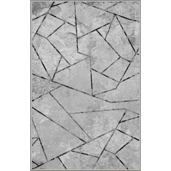 Koberec ASIR EEXFAB825 šedý/geometrický vzor 160 x 230 cm