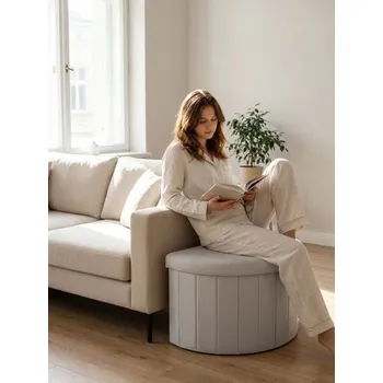 Taburet Sinsay - Taburet s úložným prostorem - béžová - 969HB-08X - 969HB-08X-ONE