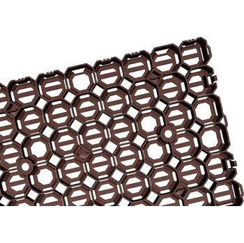 Venkovní dlažba Stájová dlažba pro koně – Geopave PADD - tloušťka 40 mm, zatížení 500 t/m², 57×38×4 cm hnědá