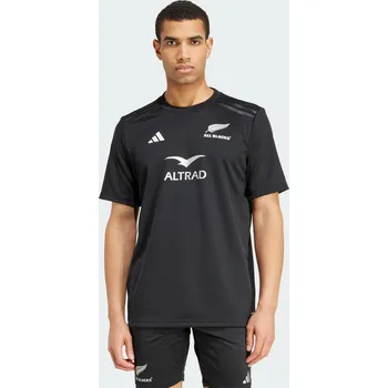 cyklistický dres ADIDAS Dres All Blacks Rugby AEROREADY Short Sleeve L ČERNÁ