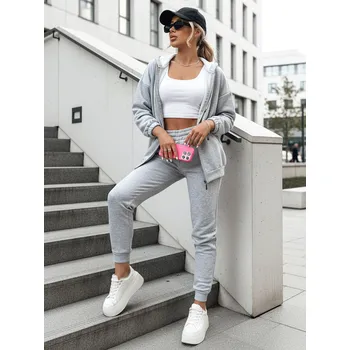 Dámská tepláková souprava AMILIA PREMIUM AY0736 Barva: Světle Šedá, Velikost: M