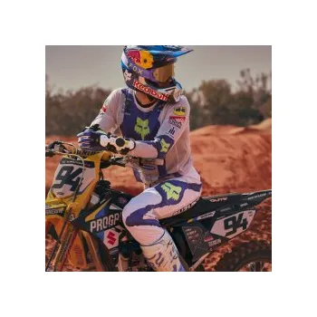 Moto kombinéza Mx Komplet FOX 180 Awareness Limited Edition Chalk White 2026, Dres: L, Kalhoty: 30