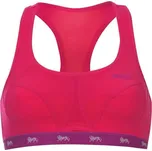 dámská sportovní podprsenka LONSDALE - FLUO PINK/PURPL - 34D (75D) (Lonsdale Crop Top Ladies)